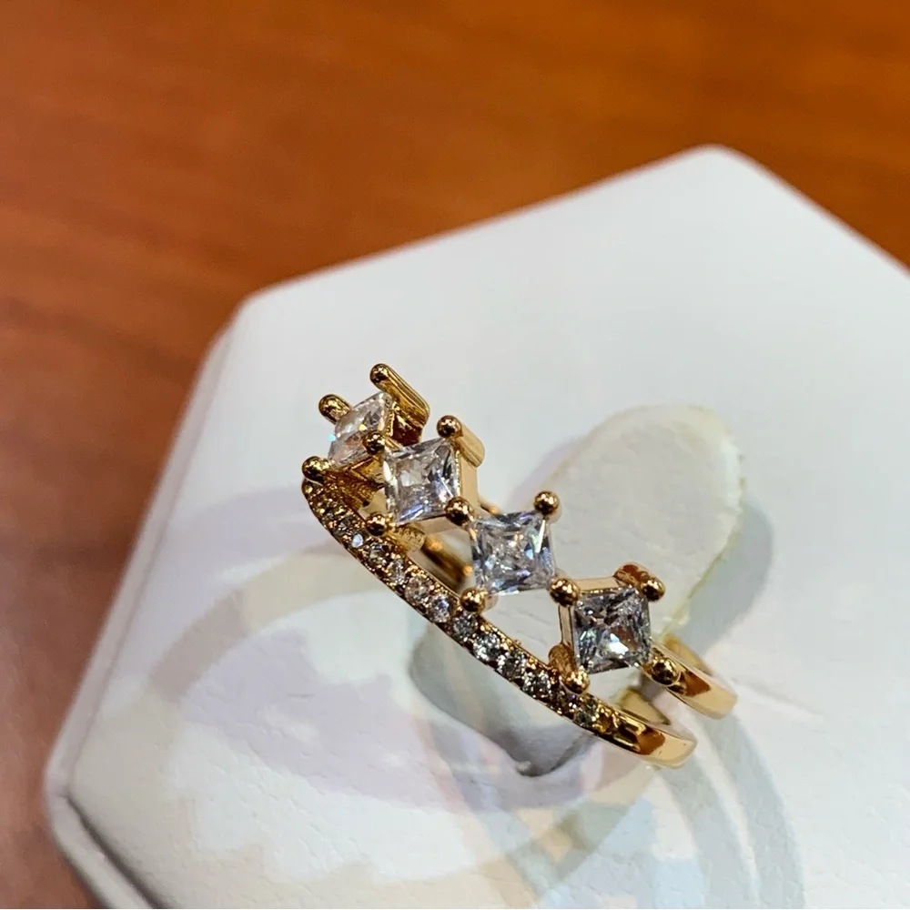 18k yellow gold-plated over base metal size 7 - Picture 2 of 9